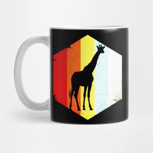 Giraffe Retro Distressed Style Mug